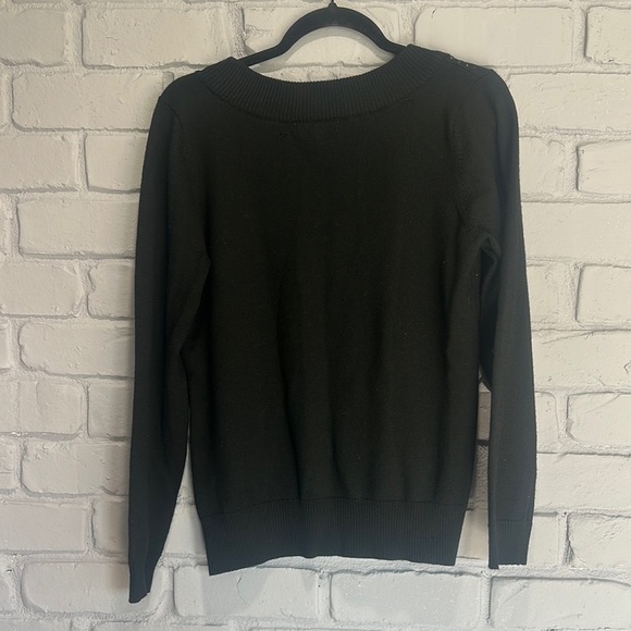 NWOT Calvin Klein Black Crew Neck Sweater size M - Picture 3 of 4